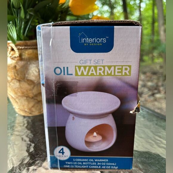 Interiors By Design Gift Set Oil Warmer "Live Laugh Love" New - Picture 3 of 4